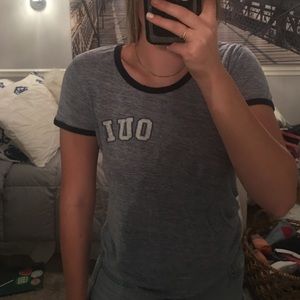 J.Crew Blue Graphic Tee